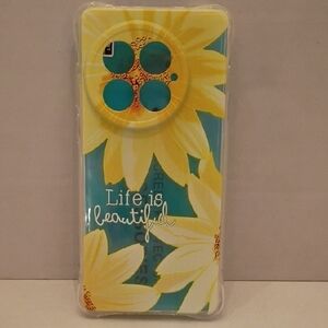 Oneplus 13 5G Case:Flower/Floral W/"Life Is Beautiful" Inscribed & Screen Protec